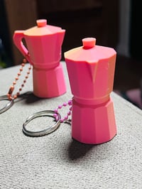 Image 2 of Mini Coffee Maker Keychain | 3D Printed Moka Pot Keychain | Coffee Bag Charm