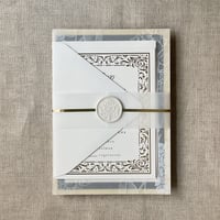 Image 1 of Regency minimalist vellum paper belly bands  PACK of 10
