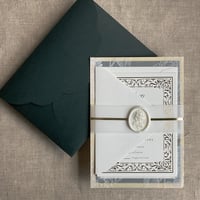 Image 3 of Regency minimalist vellum paper belly bands  PACK of 10