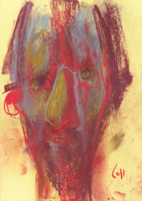 Image 2 of Hugh - Sketchbook Drawing in Soft Pastels on Paper 