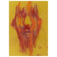 Image 1 of To Contemplate - Sketchbook Drawing in Soft Pastels on Paper 