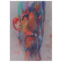 Image 1 of A Reading - Sketchbook Drawing in Soft Pastels on Paper 