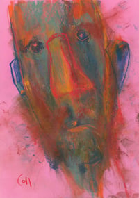 Image 2 of Hold - Sketchbook Drawing in Soft Pastels on Paper 