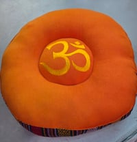 Image 1 of Om Embroidered Meditation Cushion