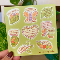 "i'll love you when you change" sticker sheet