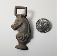 Image 1 of Virginia Confederate Cavalry solid brass headgear insignia