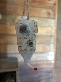 Image 2 of Hummingbird feeder - realistic birch!