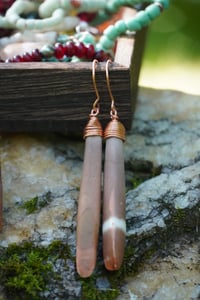 Image 2 of Pacific Haze- Earrings (sea urchin spikes)