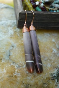 Image 4 of Pacific Haze- Earrings (sea urchin spikes)