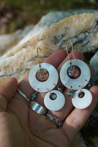 Image 5 of Sun Spiral- Earrings