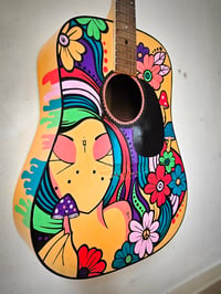 Image 1 of Some Kind of Mushroom - Painted Acoustic Guitar 