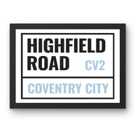 Image 1 of Highfield Road Sign Print