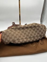 Image 12 of Gucci Sukey GG Canvas Brown Leather Bag