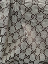 Image 11 of Gucci Sukey GG Canvas Brown Leather Bag
