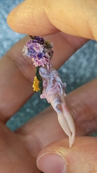 Image 2 of Misty - Collana Art Doll in Polymer Clay con Ortensie Modellata a Mano