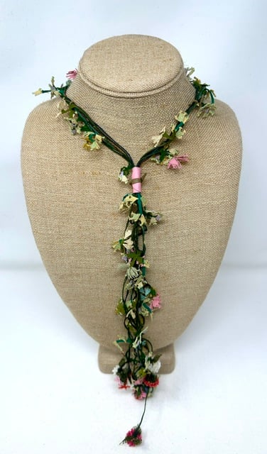 Oya Flower Garland Necklaces- Lariat Style - Image 3 of 4