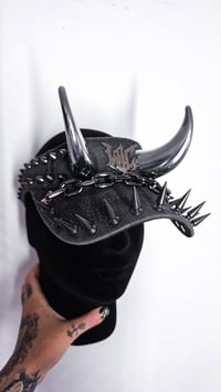 Image 5 of Chrome Horn Visor - Acid wash