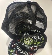Image 2 of Hand Painted trucker hat by Sean Sassu aka fella 