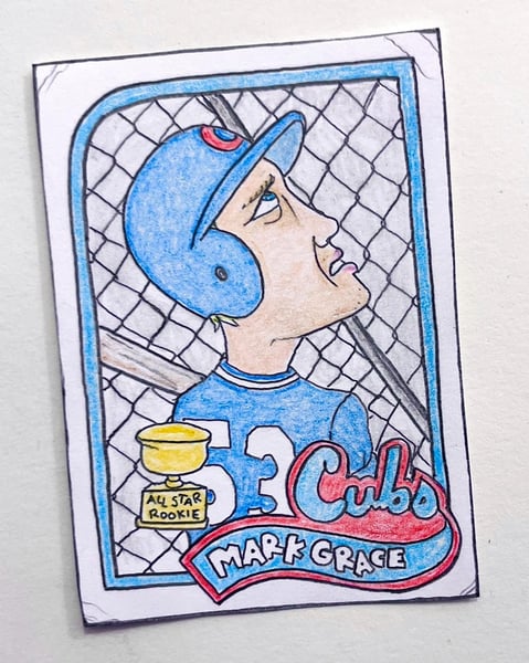 Image of Original pencil artwork—Mark Grace