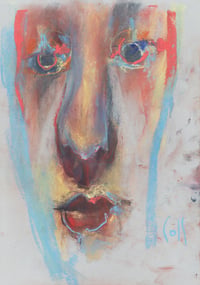 Image 2 of Helen Again - Sketchbook Drawing in Soft Pastels and Charcoal  on Paper 