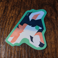 Image 5 of Tiled Wolf - Stickers