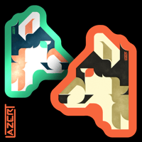 Image 1 of Tiled Wolf - Stickers