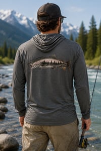 Image 1 of PNW Chrome Predator Lightweight Hooded Long Sleeve Tee