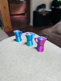 Image 2 of 1 Mini Coffee bead | 3D Printed Moka Pot Keychain | Coffee Bag Charm, beaded pen