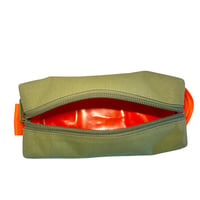 Image 3 of WASH POUCH - KHAKI CANVAS
