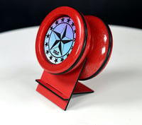 Image 2 of Holographic Texas Star Art on a Maple yo-yo...#2026-090