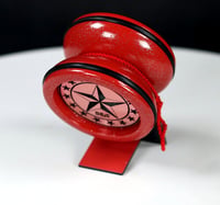 Image 4 of Holographic Texas Star Art on a Maple yo-yo...#2026-090
