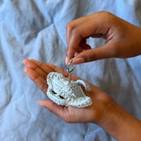 Image 2 of Mini Crochet Stingray Keychain