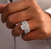 Image 4 of Shantelle Radiant Moissanite Ring