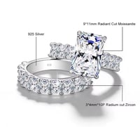 Image 2 of Shantelle Radiant Moissanite Ring