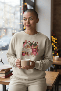 Vintage Santa Sweat Shirt (Pastel)