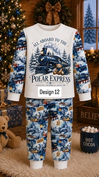 Image 14 of Christmas Polar express baby rompers 