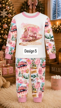 Image 6 of Polar express children’s pyjamas  in pink 