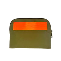 Image 1 of TRAVEL POUCH SMALL - KHAKI CANVAS