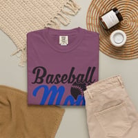 Image 19 of Baseball Mom T Shirt  Retro Script with Baseball Graphic Comfort Colors