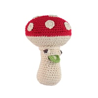 Image 2 of Hochet champignon coton bio fait main Myum