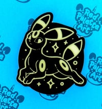 Image 2 of Glow in the Dark Umbreon Vinyl Sticker
