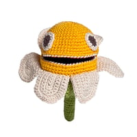 Image 2 of Doudou fraise fleur coton bio fait main Myum