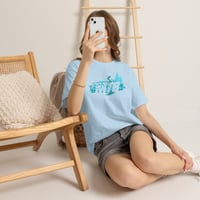 Image 7 of Mountain Biker Silhouette Tee | Forest Trail Cycling Graphic Tee