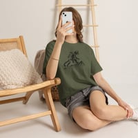 Image 12 of Hiking Cat Tee | Cat Climbing Mountain, Retro Ink Sketch