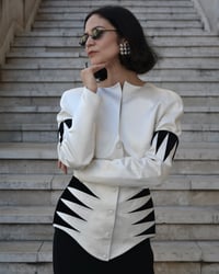Image 1 of 1990s Thierry Mugler "Music Hall" skirt suit