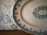 Image 4 of Plat en terre de fer Creil Et Montereau - Art de la table ancien 