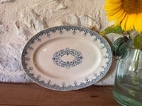 Image 6 of Plat en terre de fer Creil Et Montereau - Art de la table ancien 