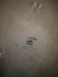 Image 7 of Plat en terre de fer Creil Et Montereau - Art de la table ancien 