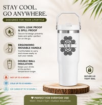 Image 4 of Personalized Name Water Bottle – Hmong Snail Design