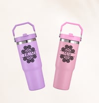Image 2 of Personalized Name Water Bottle – Hmong Snail Design